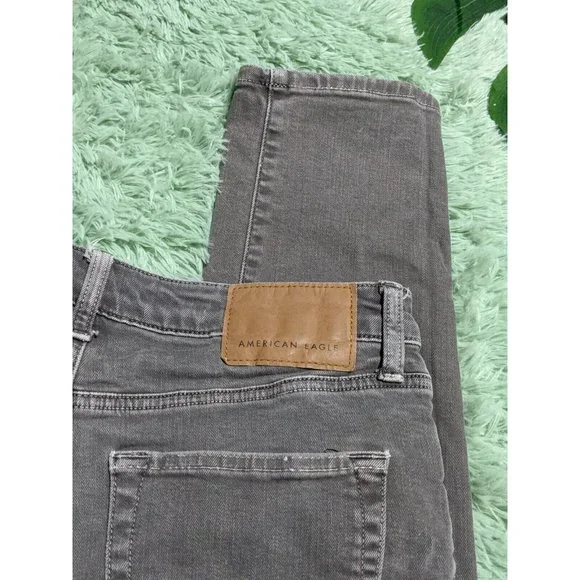 🍑American Eagle Next Level Flex Men’s Skinny Acid Wash Jeans (Size 30) 616 - Picture 6 of 7